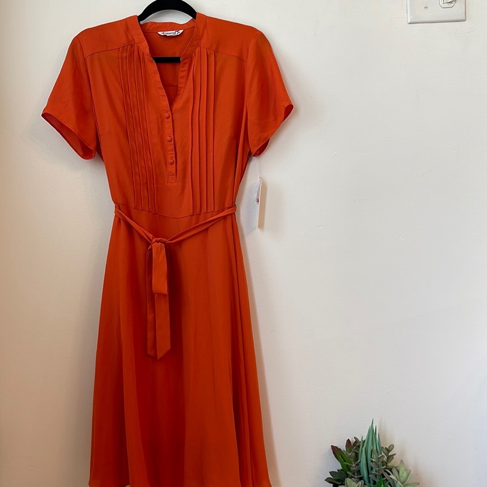 Nanette Lenore Women’s Flutter A-line Shirtdress.